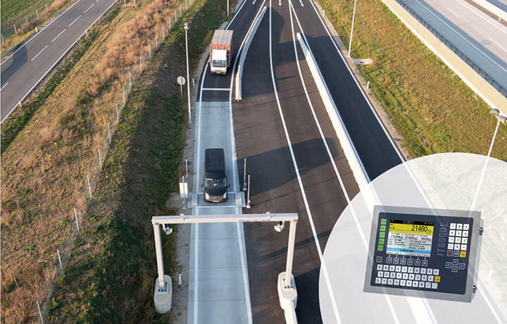 Dynamic truck scales with SysTec weighing electronics