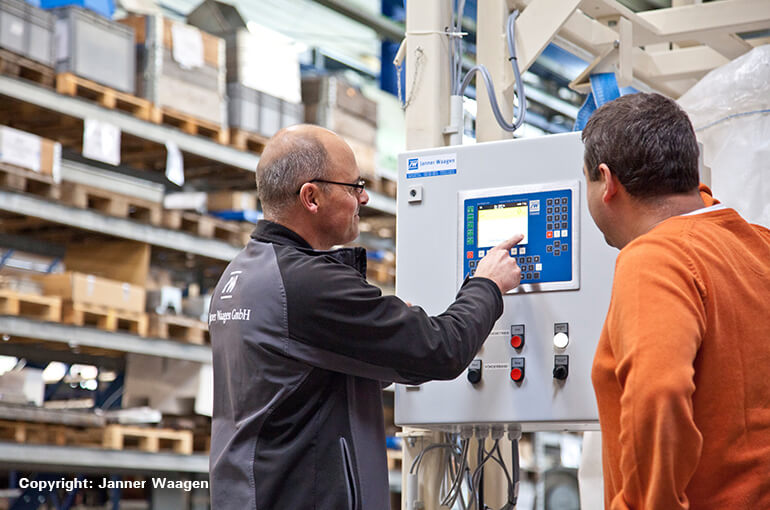 Weighing terminals with simple operation