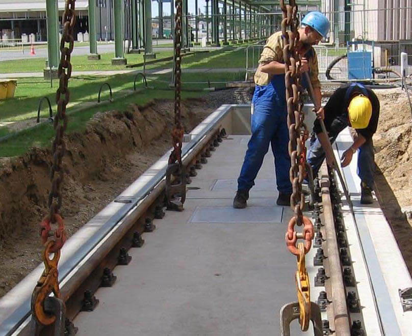 Básculas robustas para ferrocarriles