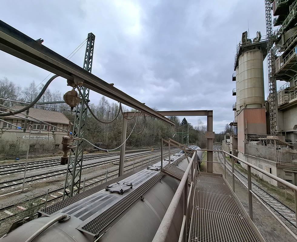 Abtransport per Schienennetz