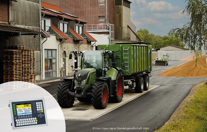 Vehicle scales for for agricultural logistics