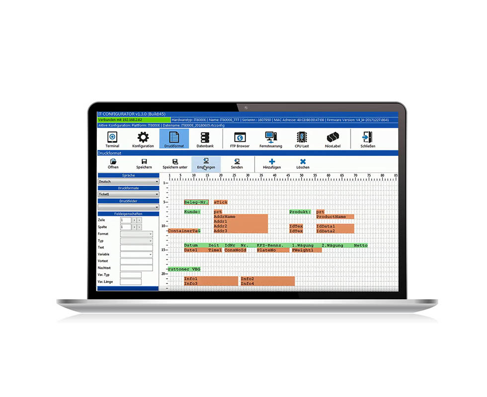 IT CONFIGURATOR SysTec - adapting printing formats