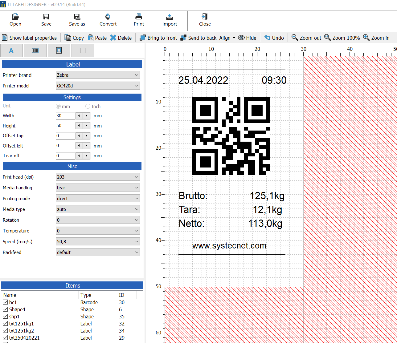 Wiegescheine einfach gestalten