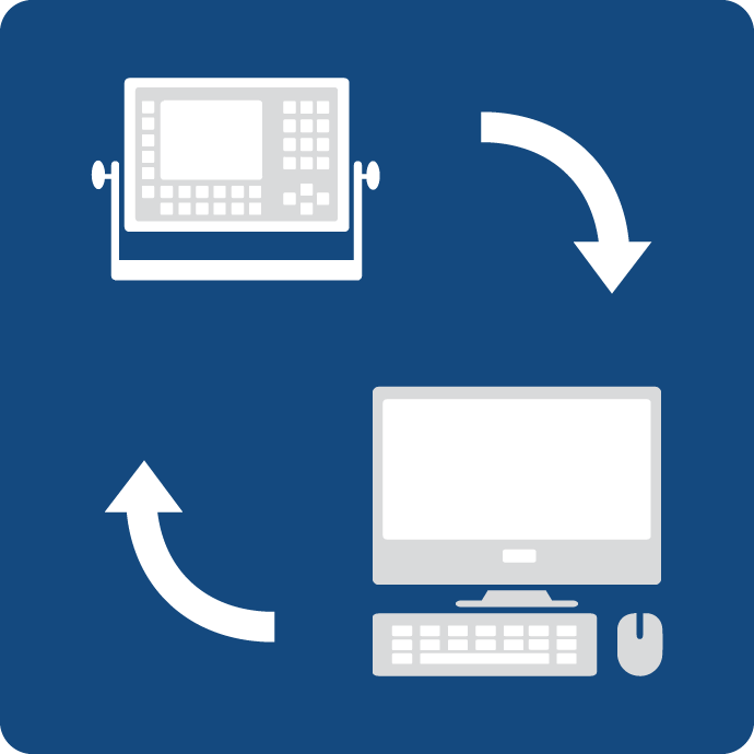 ONLINE – Weighing terminal in the PC network