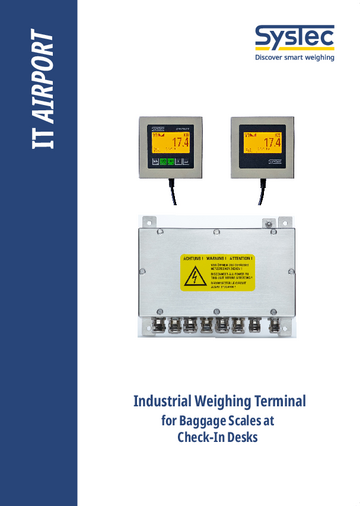 Brochure weighing terminals baggage scales airport