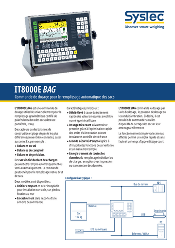 IT8000E BAG / Brochure FR