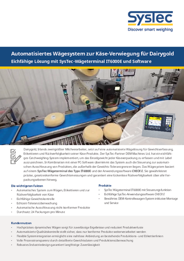 Anwenderbericht Catchweigher - automatisiertes Wägesystem